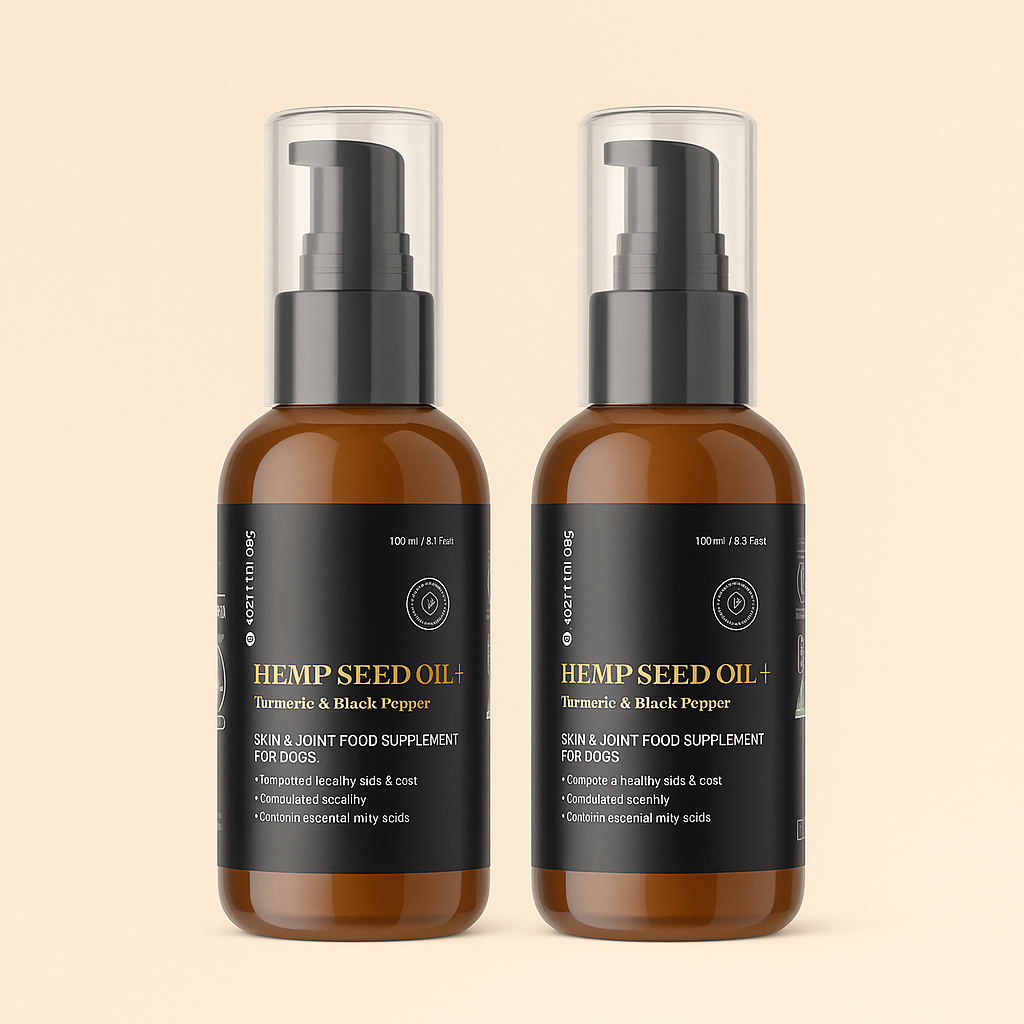 100% Raw Hemp Seed Oil — Turmeric & Black Pepper