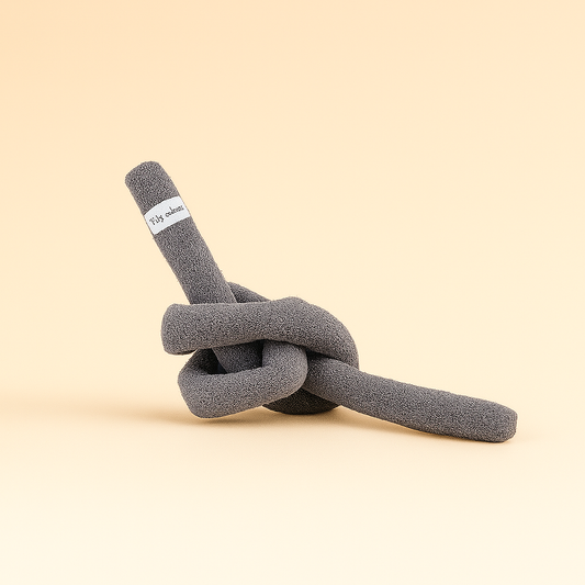 The Twist Tug – Bouclé Knot Dog Toy