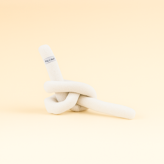 The Twist Tug – Bouclé Knot Dog Toy