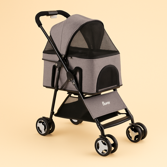 The Midtown Pram – Grey 3-in-1 Carrier